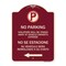Signmission Violators Towed Away Vehicle Owners W/ No Se Extacione Su Vehicul Alum, 18" L, 24" H, BU-1824-22734 A-DES-BU-1824-22734 - alternate 1